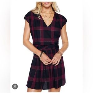 Ramy Brook Jonny Plaid Mini Dress S